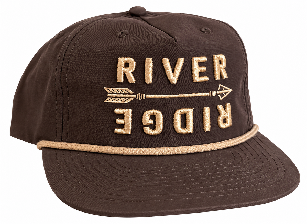 River & Ridge Arrow Hat – Dark Mocha/Khaki