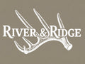 River & Ridge Antler Decal (white)