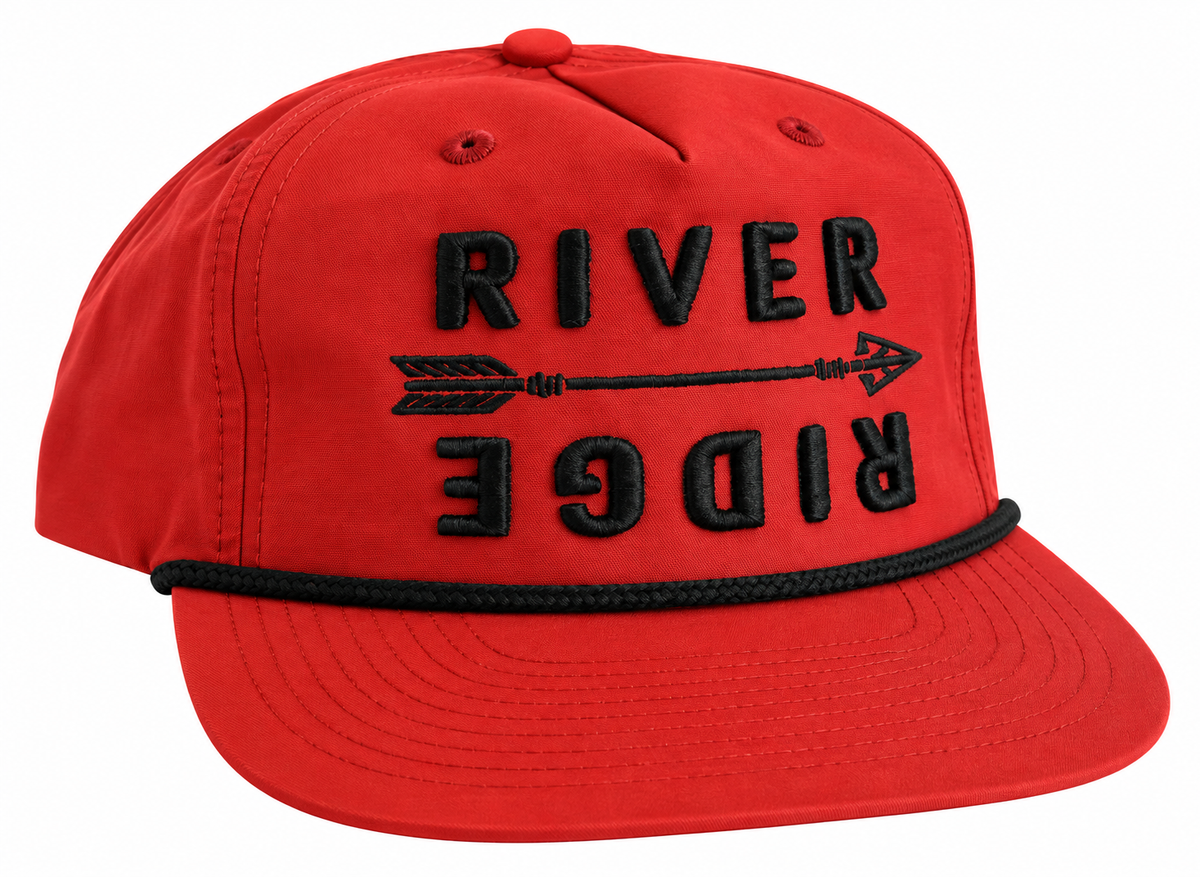 River & Ridge Arrow Hat – Dark Orange/Black